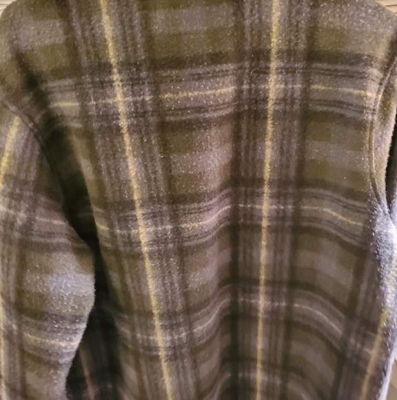 JOHN WAYNE WOOLY FLEECE 1/4 SNAP PULLOVER PLAID SWEATER - SIZE large - Picture 3 of 4